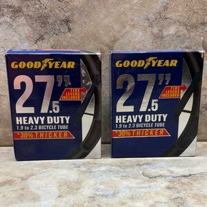 Lot of 2 packs Goodyear 27.5" x 1.9"-2.3" Heavy Duty Bike Tube, Black